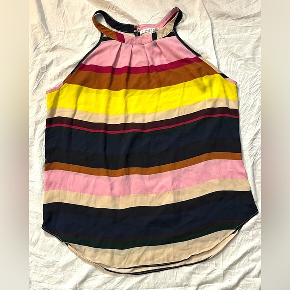 Violet + Claire Colorful Striped Women's Sleeveless Top Size Medium - Picture 1 of 7